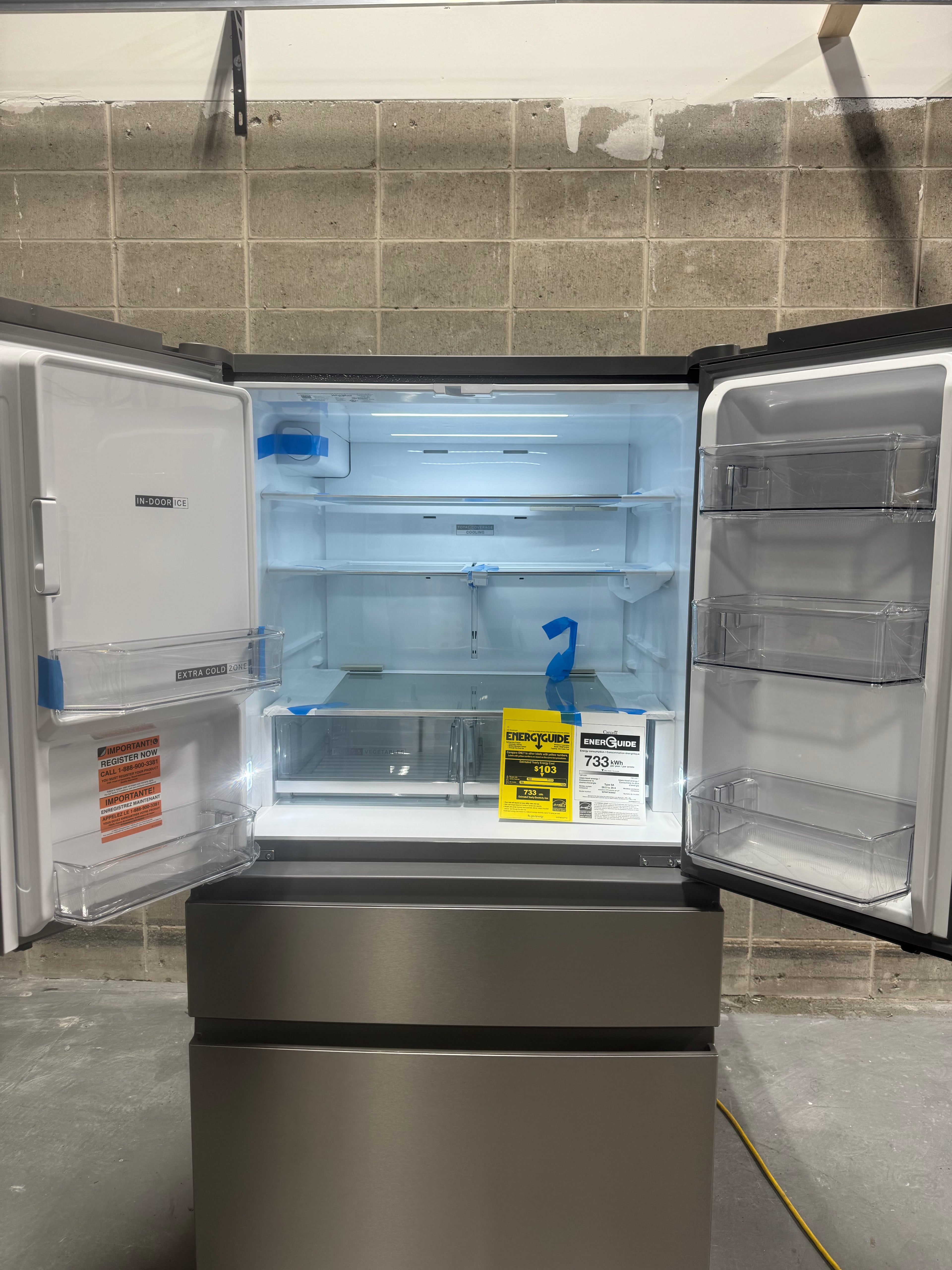 Whirlpool 29 Cubic ft. refrigerator/freezer